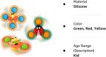 Outgeek Suction Cup Spinner Toys: 3PCS Kids Spinning Top Toys Baby Dimple Toy Sensory Toys Fidget Spinners Suction Cup Babies Bath Toys Gift Toys for Toddlers (Second Edition) (White) - Image 8